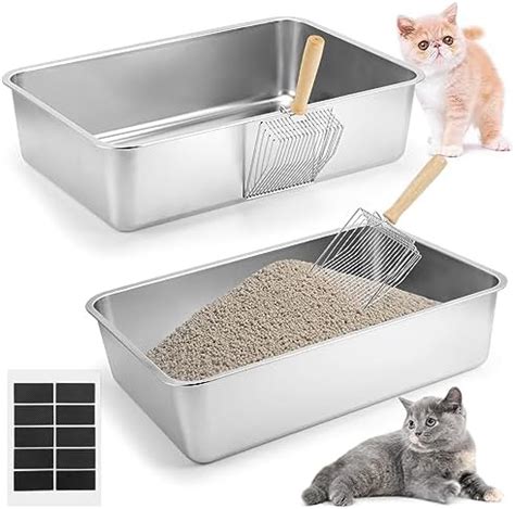 stainless steel litter box for rabbits|stainless steel kitty litter.